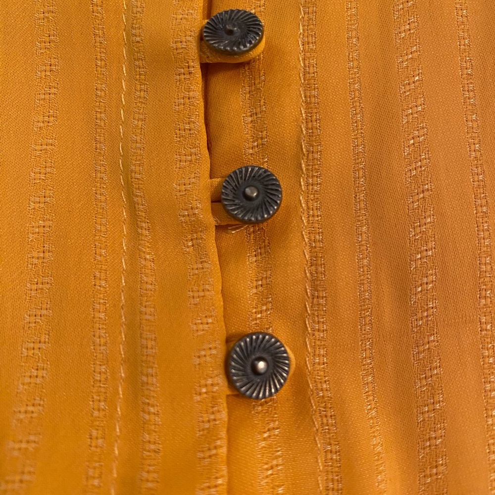 Anthropologie Golden Blouse - Picture 4 of 11